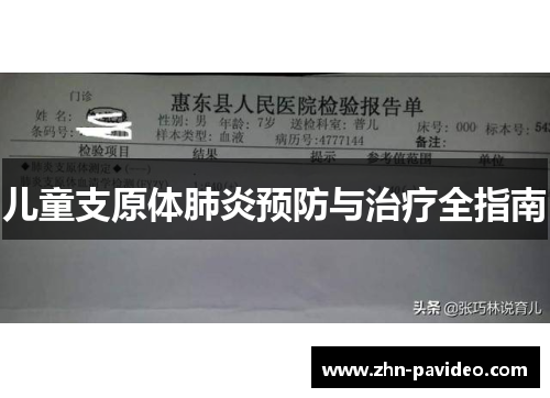 儿童支原体肺炎预防与治疗全指南