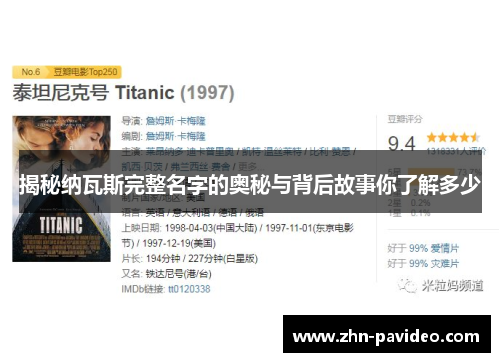 揭秘纳瓦斯完整名字的奥秘与背后故事你了解多少